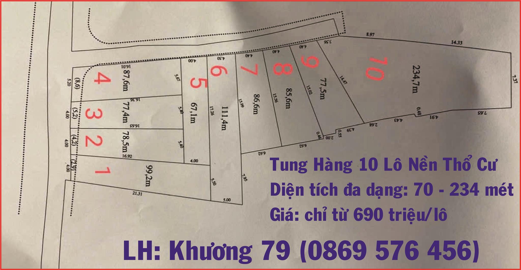 MỞ BÁN 10 LÔ NỀN NGAY THỊ TRẤN DIÊN KHÁNH, KHÁNH HOÀ - Ảnh 1